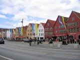 Bryggen i Bergen är ett av världsarven.